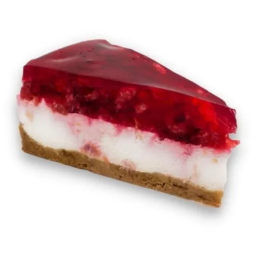 Malinový cheesecake s pořádnou porcí malin | Cukrárna Máslové Trubičky